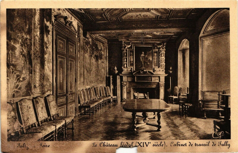 Carte postale ancienne Sully-sur-Loire - Le Chateau feodal à Sully-sur-Loire