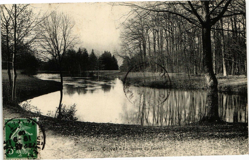 Carte postale ancienne Olivet - La Source du Loiret à Olivet