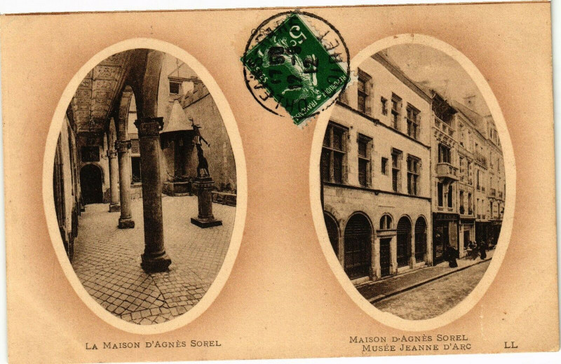 Carte postale ancienne Maison d'Agnes Sorel - Musée JEanne d'Arc