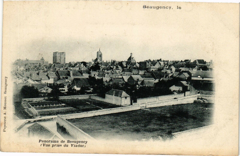 Carte postale ancienne Beaugency-Panorama de Beaugency à Beaugency