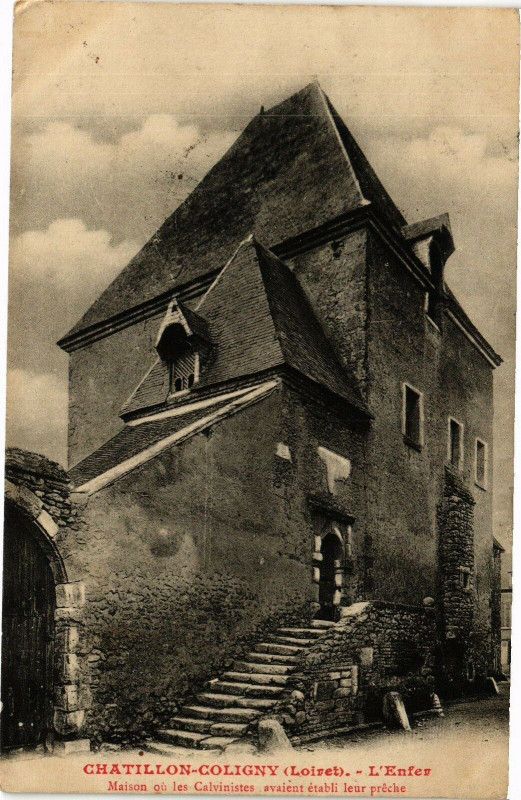 Carte postale ancienne Chatillon Coligny-L'Enter à Châtillon-Coligny