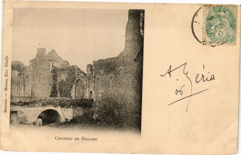 Carte postale ancienne Chateau de Hallier