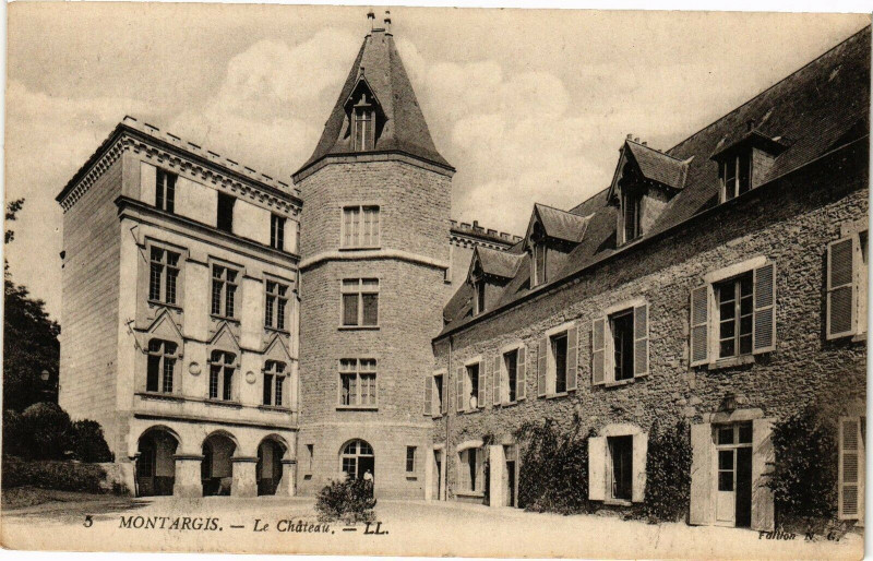 Carte postale ancienne Montargis-Le Chateau à Montargis