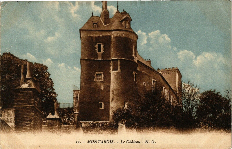 Carte postale ancienne Montargis-Le Chateau à Montargis