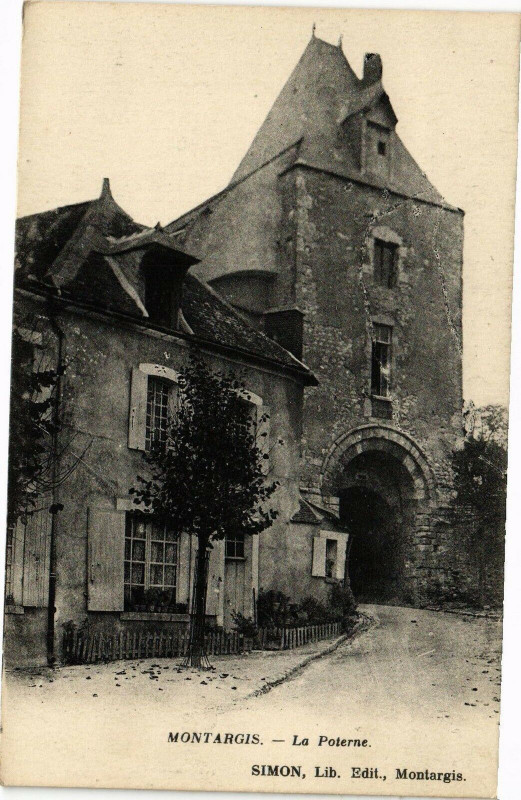 Carte postale ancienne Montargis-La Poterne à Montargis