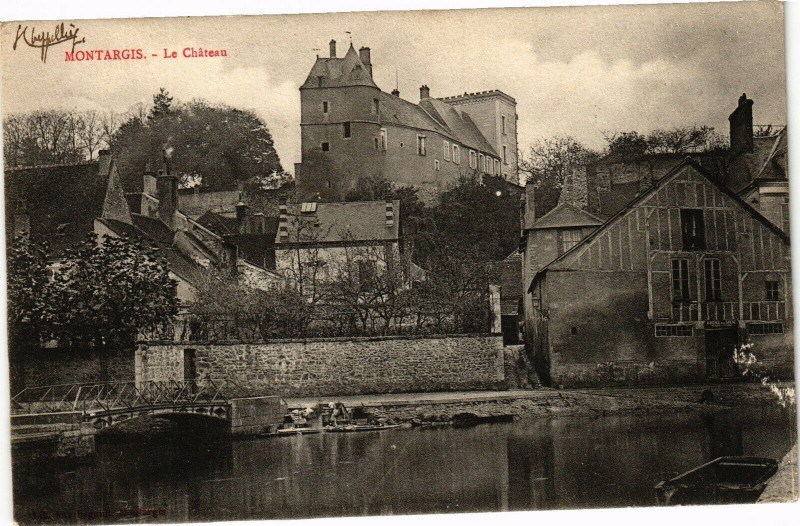 Carte postale ancienne Montargis-Le Chateau à Montargis