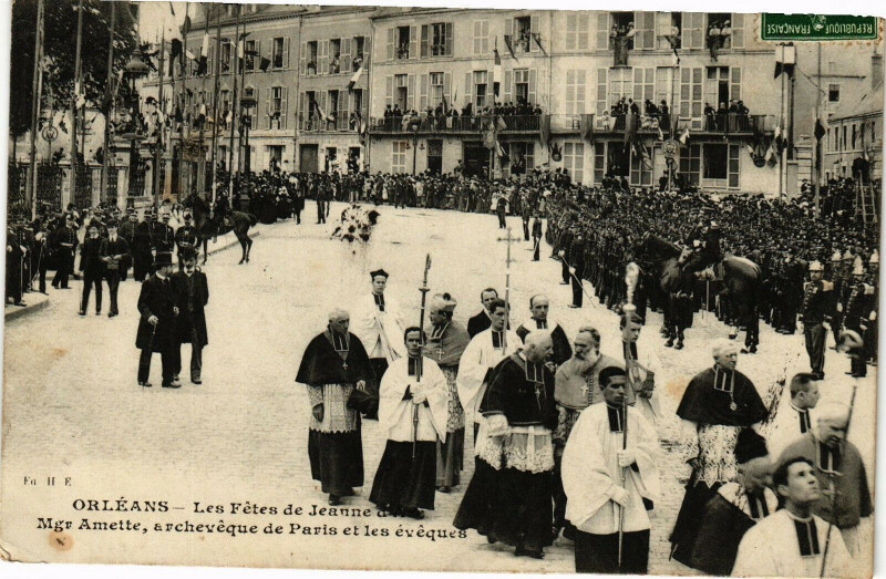 Carte postale ancienne Orleans-Les Fetes de Jeanne d'Arc à Orléans