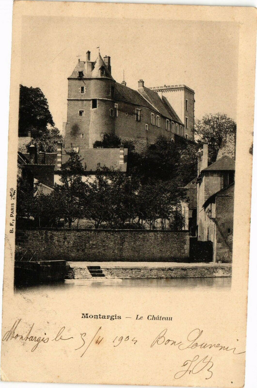 Carte postale ancienne Montargis-Le Chateau à Montargis