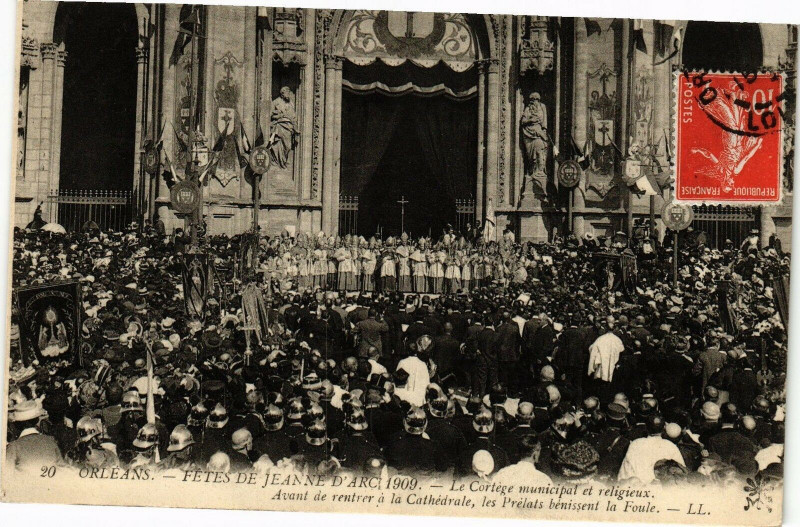 Carte postale ancienne Orleans-Fetes de Jeanne d'Arc à Orléans