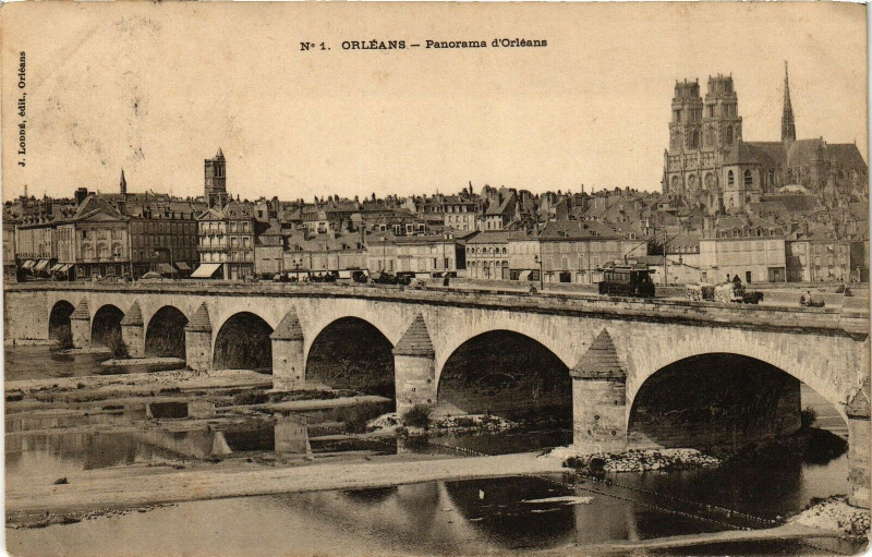 Carte postale ancienne Orleans-Panorama d'Orleans à Orléans
