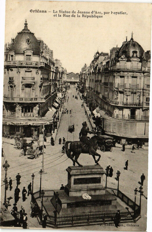 Carte postale ancienne Orleans-La Statue de Jeanne d'Arc à Orléans