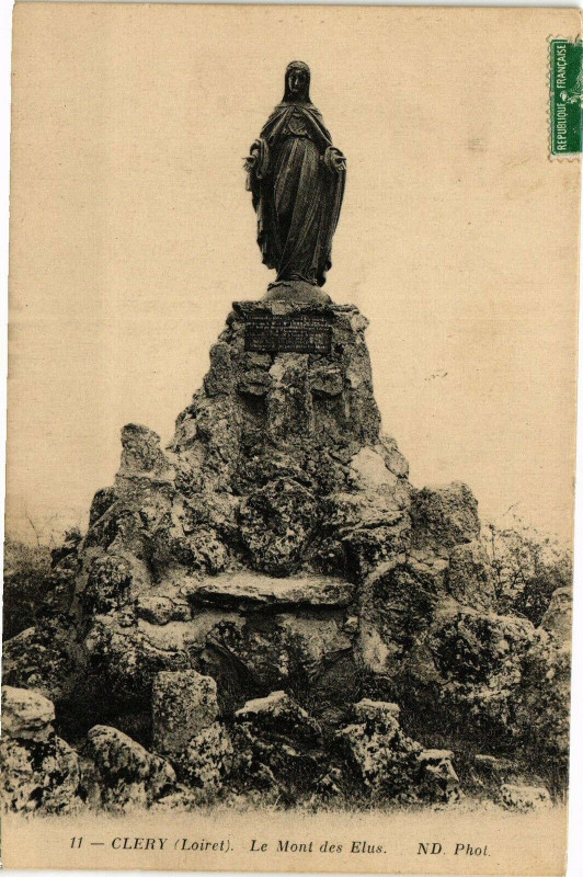 Carte postale ancienne Clery-Le Mont des Elus