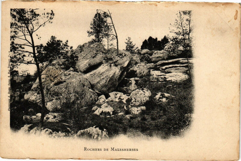 Carte postale ancienne Rochers de Malesherbes