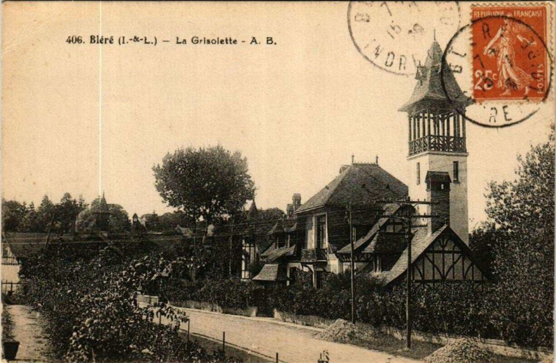 Carte postale ancienne Blere La Grisolette à Bléré