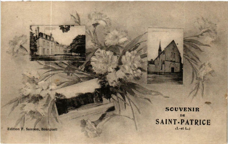 Carte postale ancienne Souvenir de Saint-Patrice