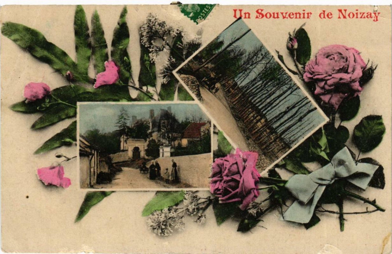 Carte postale ancienne Un Souvenir de Noizay à Noizay
