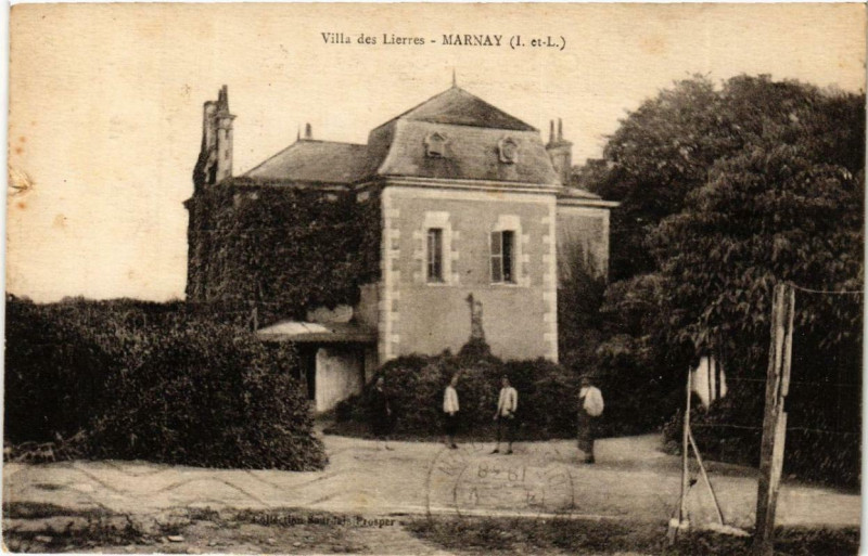 Carte postale ancienne Marnay Villa des Lierres