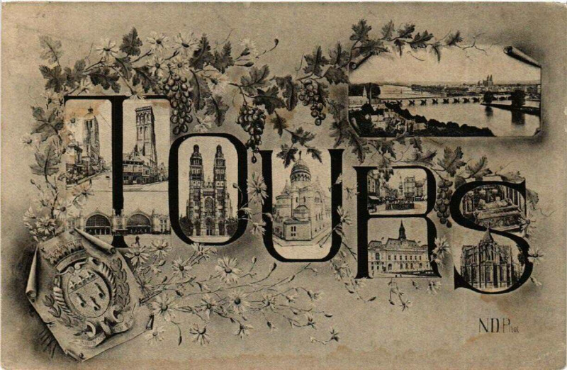 Carte postale ancienne Tours à Tours