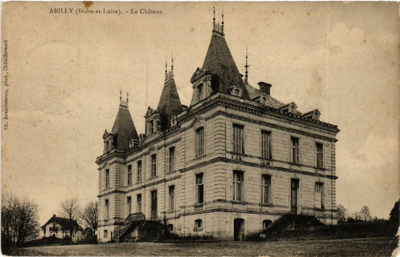 Carte postale ancienne Abilly Le Chateau à Abilly