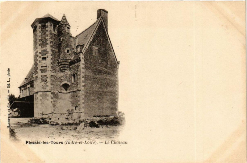 Carte postale ancienne Plessis-les-Tours Le Chateau à Tours