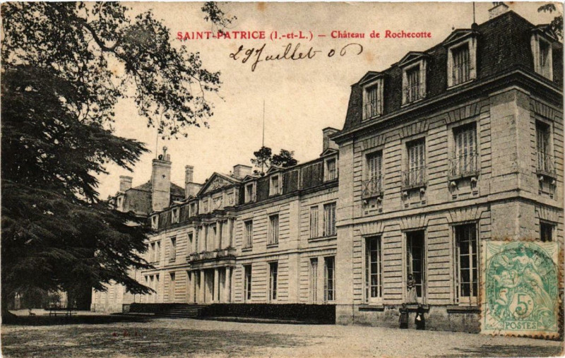 Carte postale ancienne Saint-Patrice Chateau de Rochecotte