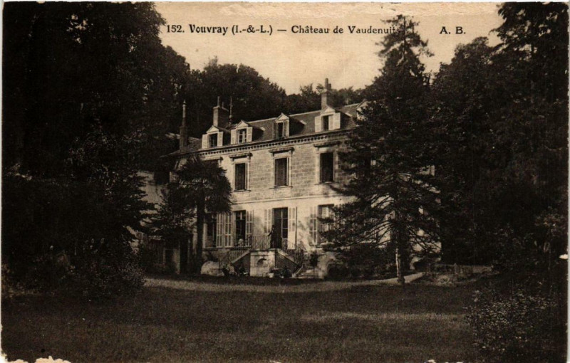 Carte postale ancienne Vouvray Chateau de Vaudenuits à Vouvray