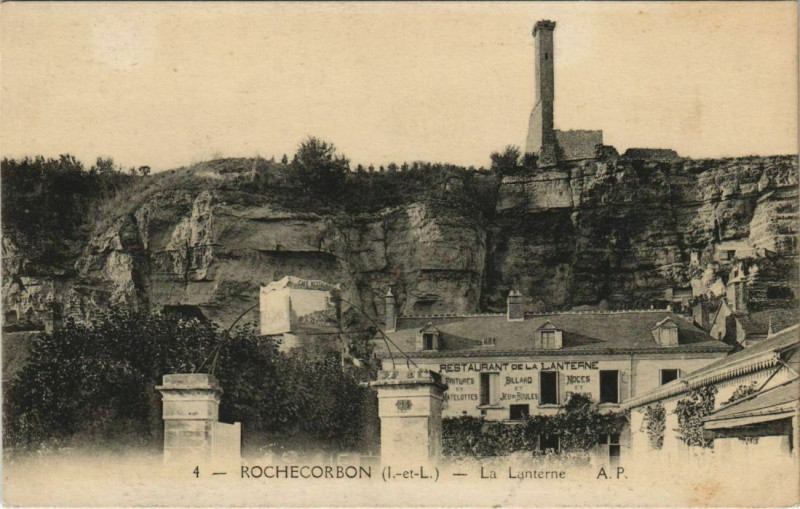 Carte postale ancienne Rochecorbon - la lanterne à Rochecorbon