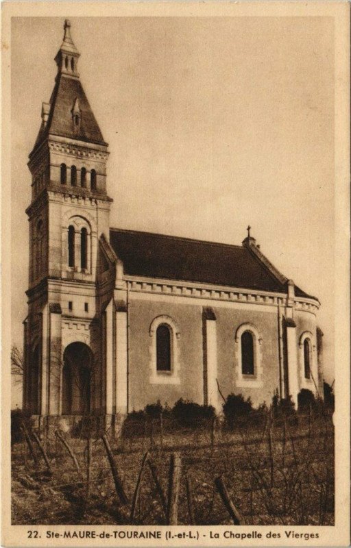 Carte postale ancienne Sainte-Maure-de-Touraine - la chapelle des vierges à Sainte-Maure-de-Touraine