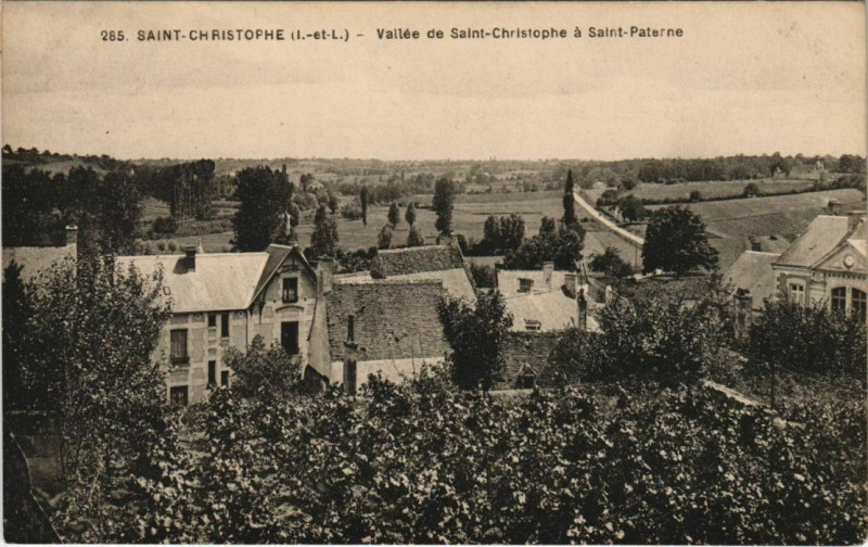 Carte postale ancienne Saint-Christopher - Vallée de Saint-Christophe a Saint-Paterne