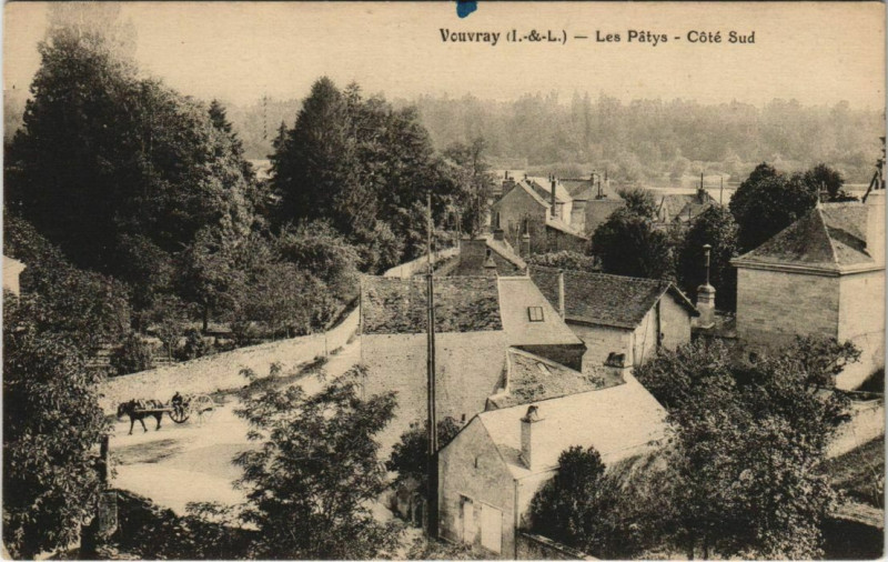 Carte postale ancienne Vouvray - les patys - cote sud à Vouvray