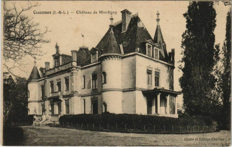 Carte postale ancienne Couesmes - Chateau de montigny à Couesmes