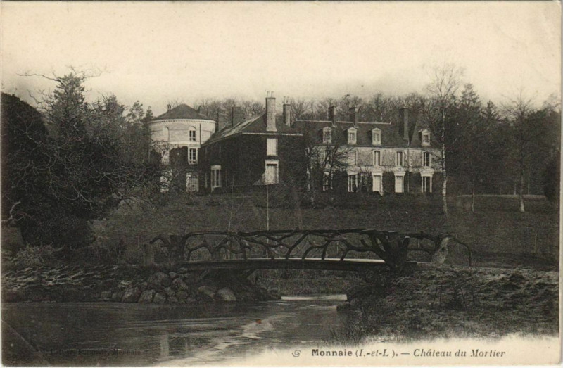 Carte postale ancienne Monnaie - Chateau de mortier à Monnaie