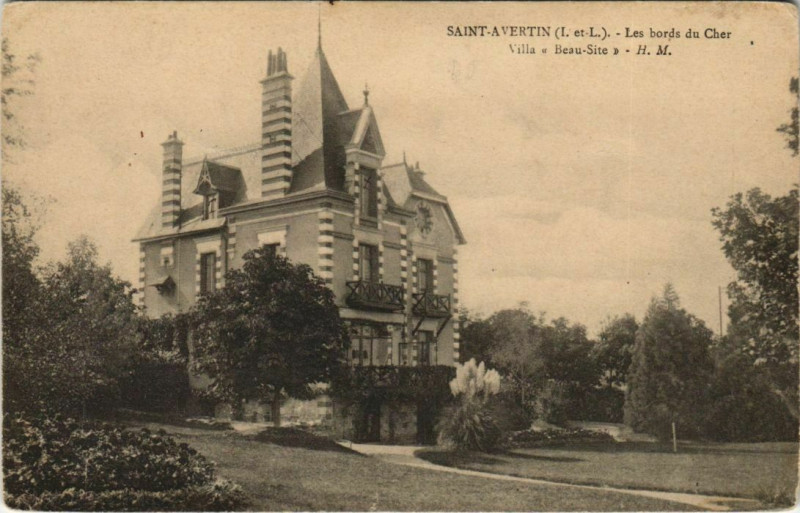 Carte postale ancienne Saint-Avertin - Villa Beau-Site à Saint-Avertin