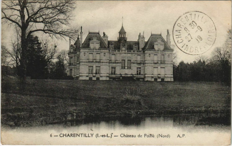 Carte postale ancienne Charentilly - Chateau de poille à Charentilly