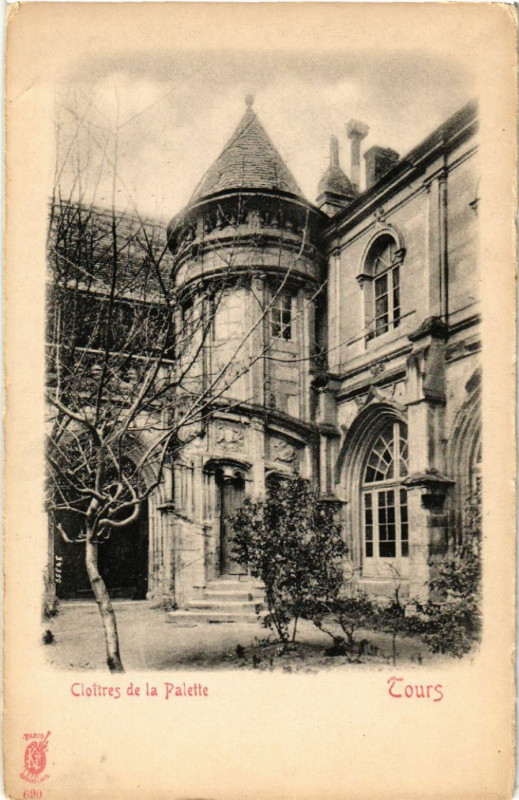 Carte postale ancienne Cloitres de la Palette - Tours à Tours