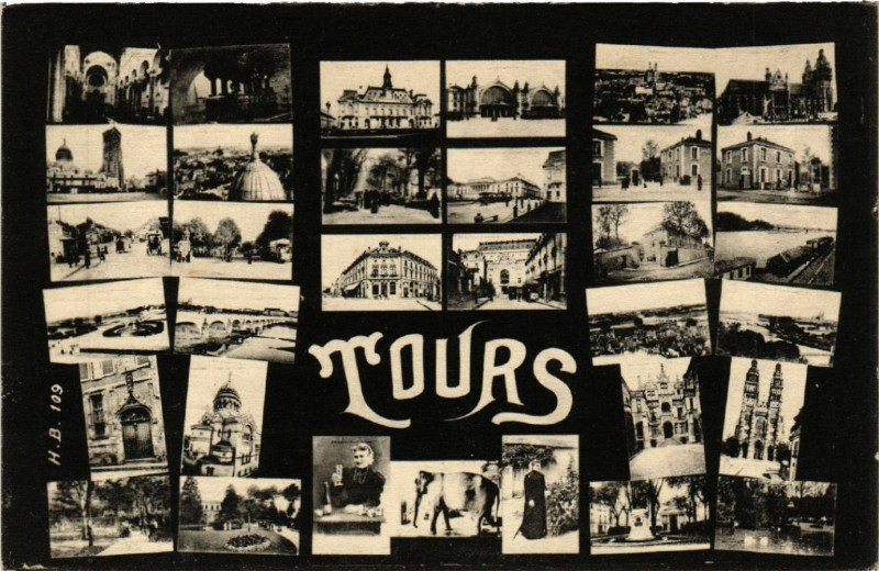 Carte postale ancienne Tours à Tours