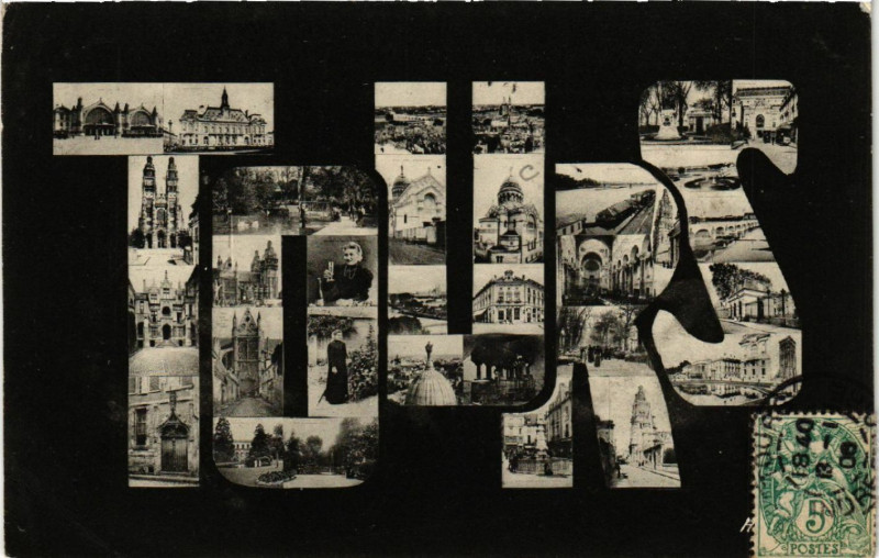 Carte postale ancienne Tours à Tours