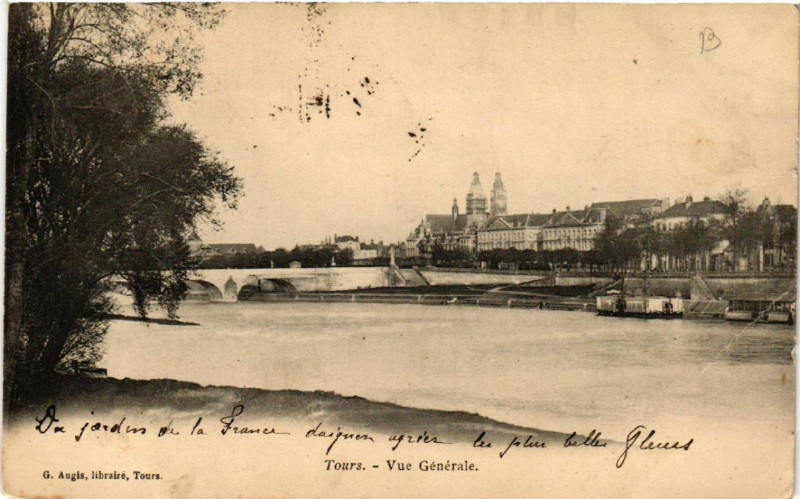 Carte postale ancienne Tours - Vue Generale à Tours