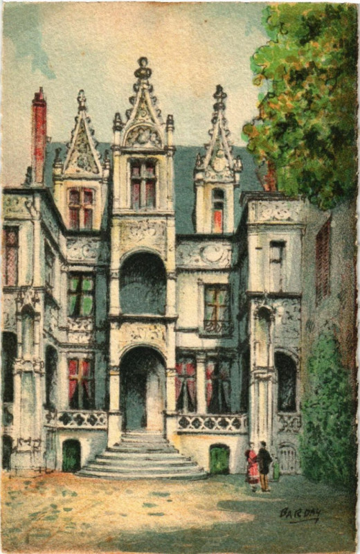 Carte postale ancienne Tours - L'Hotel à Tours