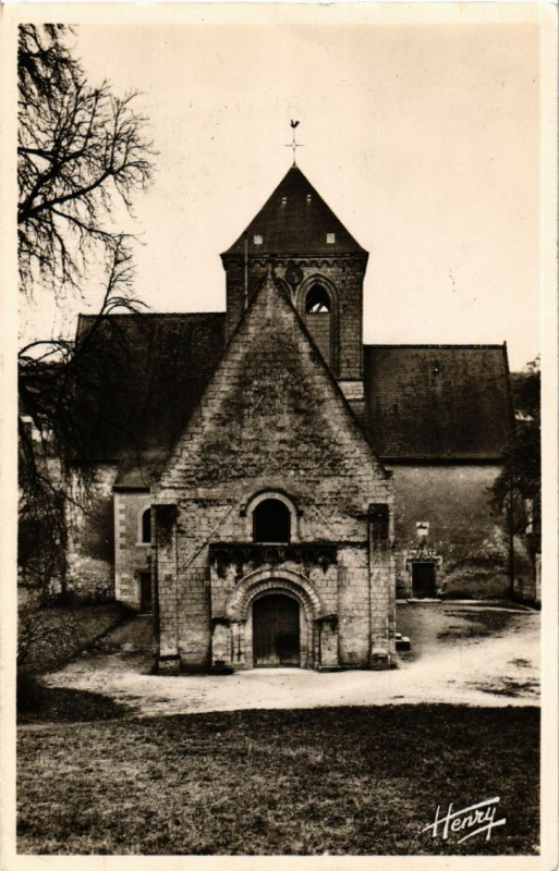 Carte postale ancienne Rochecorbon - Eglise à Rochecorbon