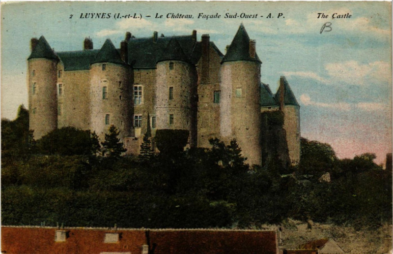 Carte postale ancienne Luynes - Le Chateau à Luynes