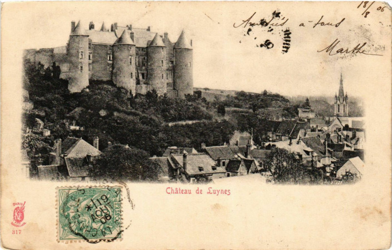 Carte postale ancienne Chateau de Luynes à Luynes