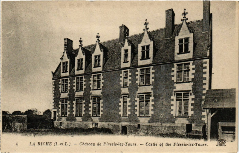 Carte postale ancienne La Riche - Chateau de Plessis-les-Tours à La Riche