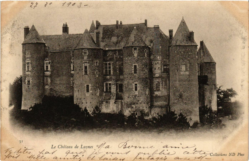 Carte postale ancienne Le Chateau de Luynes à Luynes