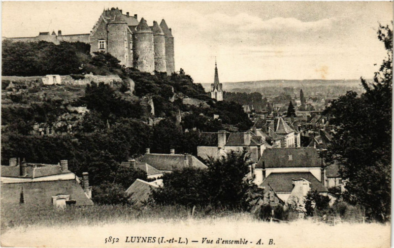 Carte postale ancienne Luynes - Vue d'ensemble à Luynes