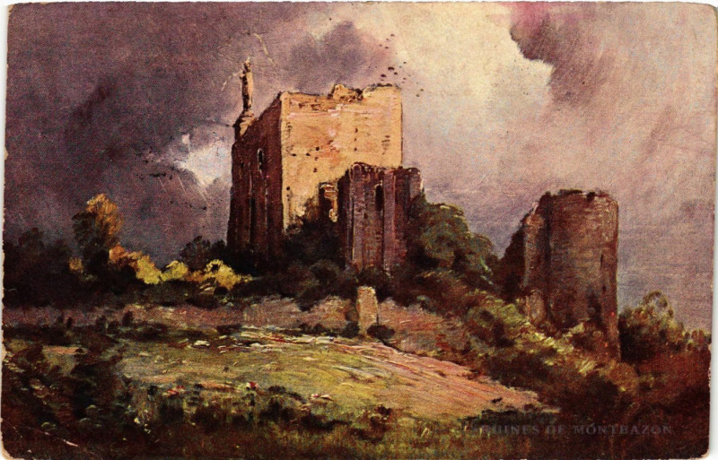Carte postale ancienne Ruines de Montbazon à Montbazon