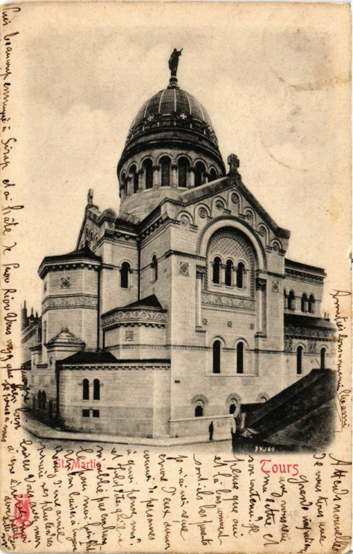 Carte postale ancienne St-Martie - Tours à Tours