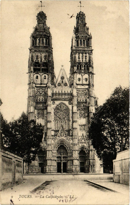 Carte postale ancienne La Cathédrale à Tours