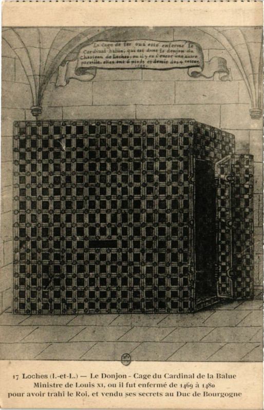 Carte postale ancienne Loches - Le Donjon à Loches