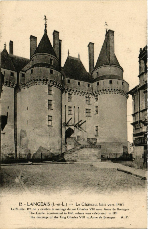 Carte postale ancienne Langeais - Le Chateau à Langeais